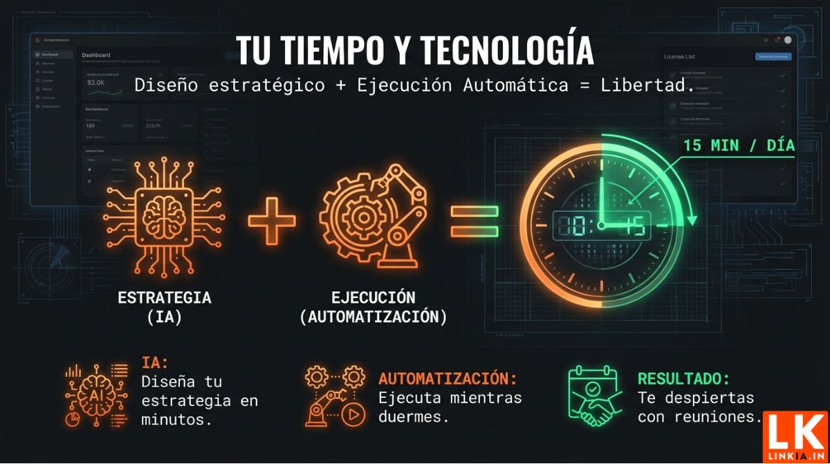 Tu tiempo y tecnología: estrategia con IA más ejecución automática