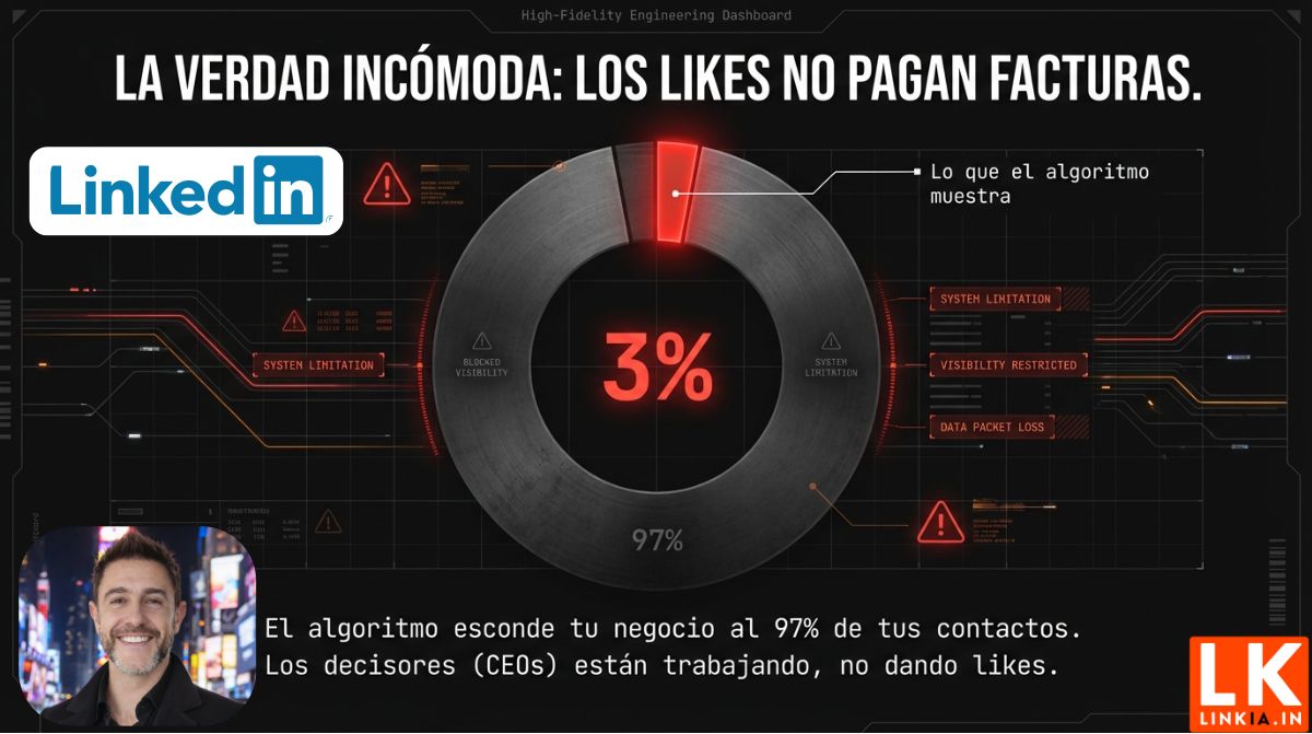 Los likes no pagan facturas: el algoritmo esconde tu negocio al 97 % de tus contactos